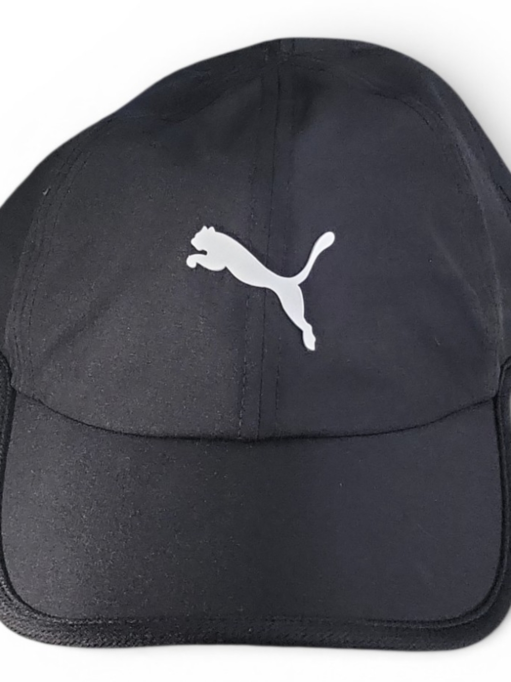 Hat  Cap  Puma Unisex Baseball Cap White with Black Trim  Adjustable Fit  Sports